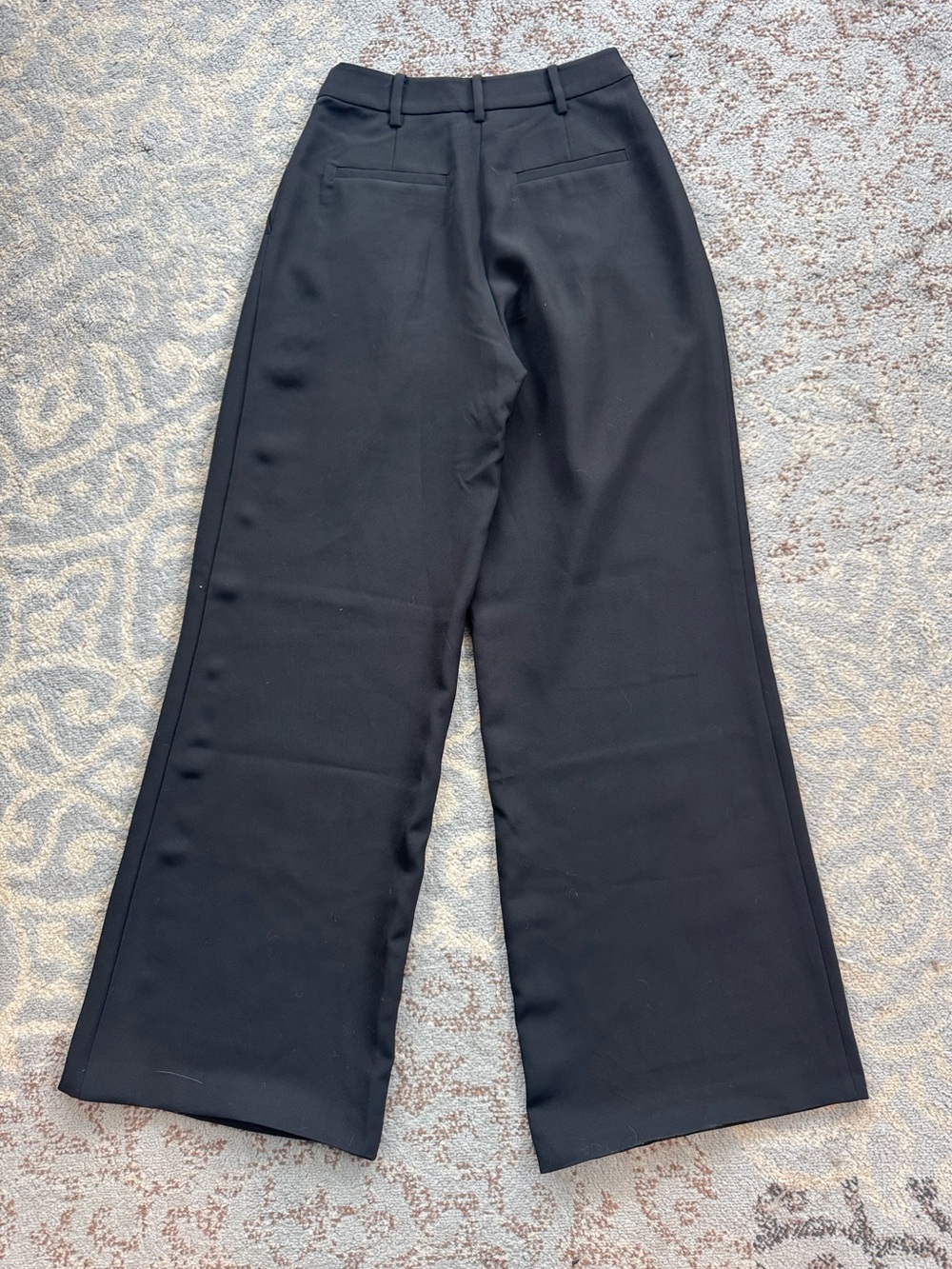 boa. Because Of Alice Effortless Pleated Wide Leg Trousers Black Small - Picture 8 of 11